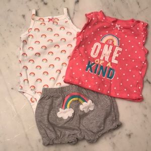 Carter’s Rainbow 3 Piece Outfit 🌈